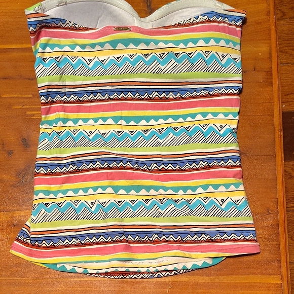 Anne Cole Multicolor Strapless Top - Picture 2 of 5